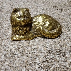 SOLD Rare Mid Century Modern MCM Brass Cat
